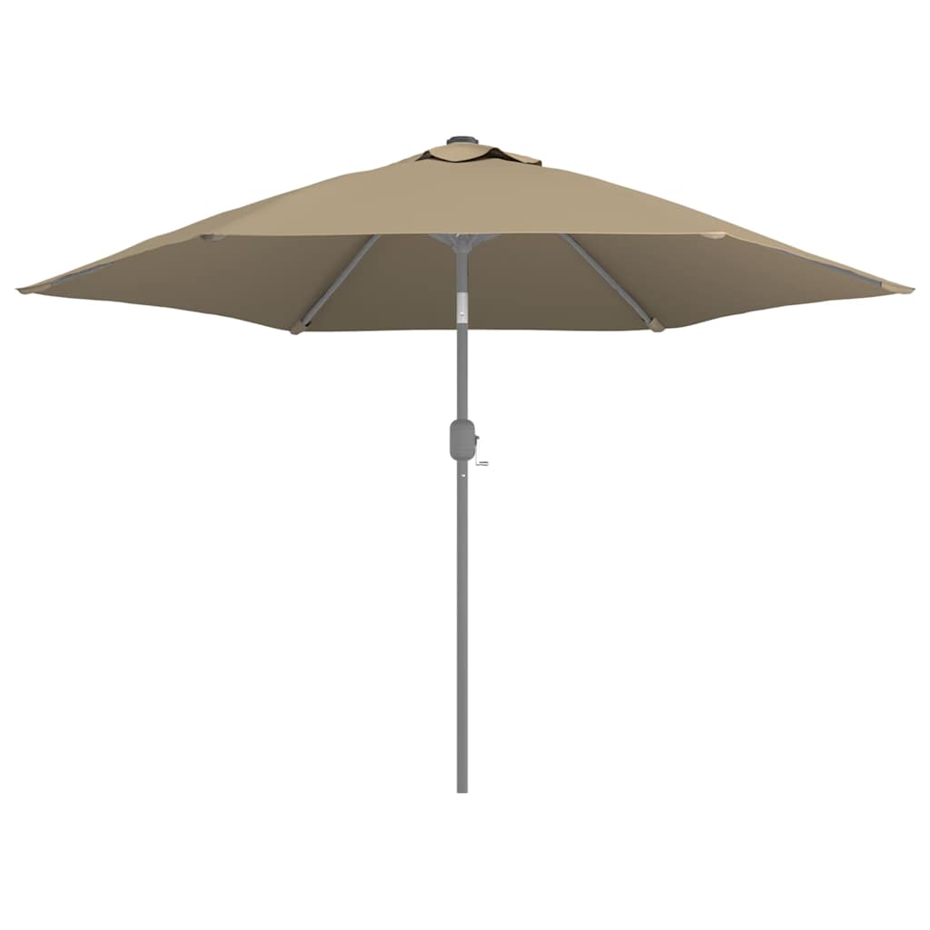 vidaXL Replacement Fabric for Outdoor Parasol Taupe 300 cm