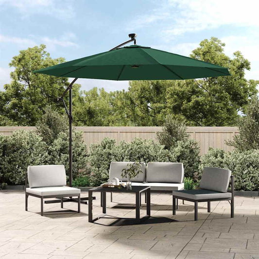 vidaXL Replacement Fabric for Outdoor Parasol Green 300 cm