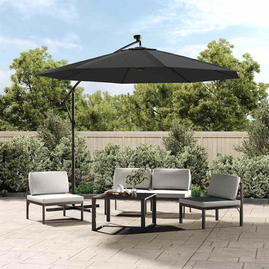 vidaXL Replacement Fabric for Outdoor Parasol Anthracite 300 cm