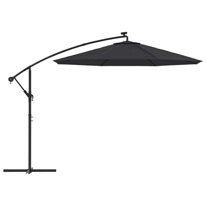 vidaXL Replacement Fabric for Cantilever Umbrella Black 300 cm