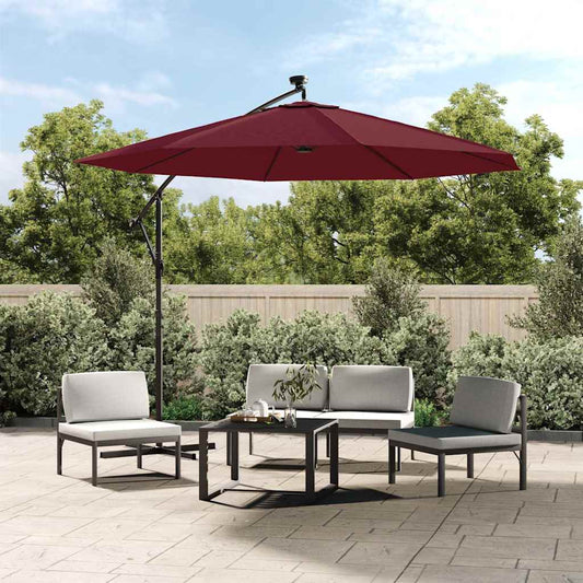 vidaXL Replacement Fabric for Outdoor Parasol Bordeaux Red 300 cm