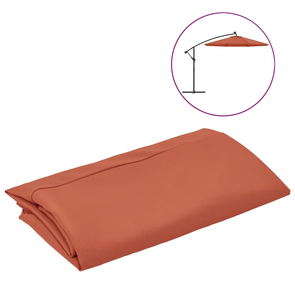 vidaXL Replacement Fabric for Cantilever Umbrella Terracotta 300 cm