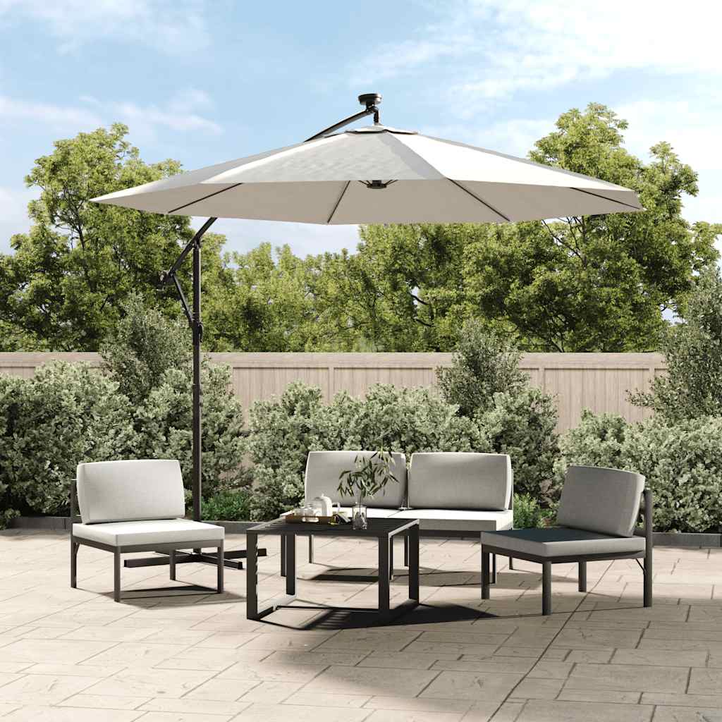 vidaXL Replacement Fabric for Cantilever Umbrella Sand White 350 cm
