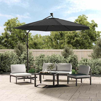 vidaXL Replacement Fabric for Outdoor Parasol Anthracite 350 cm