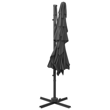 vidaXL Garden Parasol | Anthracite | Polyester, Powder-coated aluminium | 250 cm