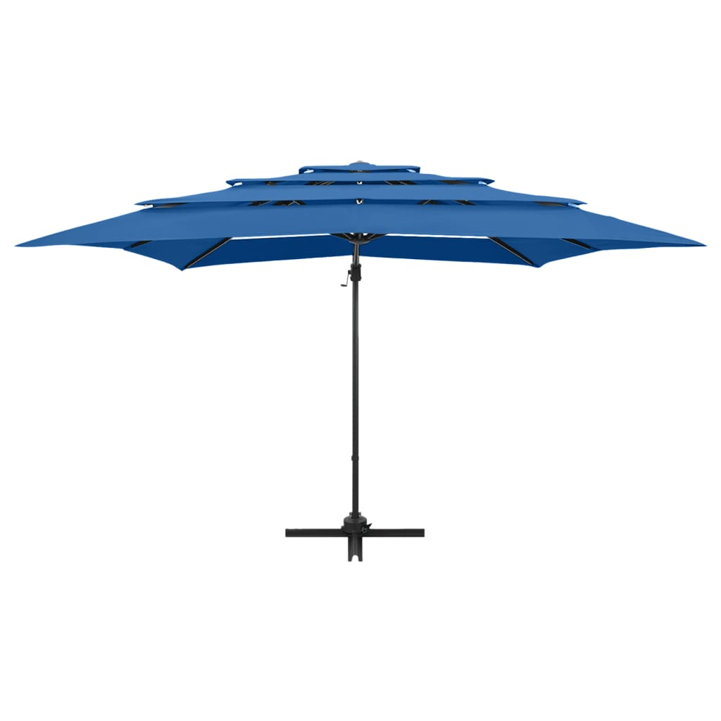 vidaXL Garden Parasol | Azure Blue | Polyester | 250x250 cm