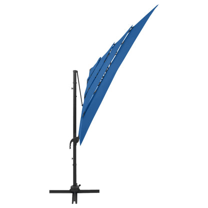 vidaXL Garden Parasol | Azure Blue | Polyester | 250x250 cm