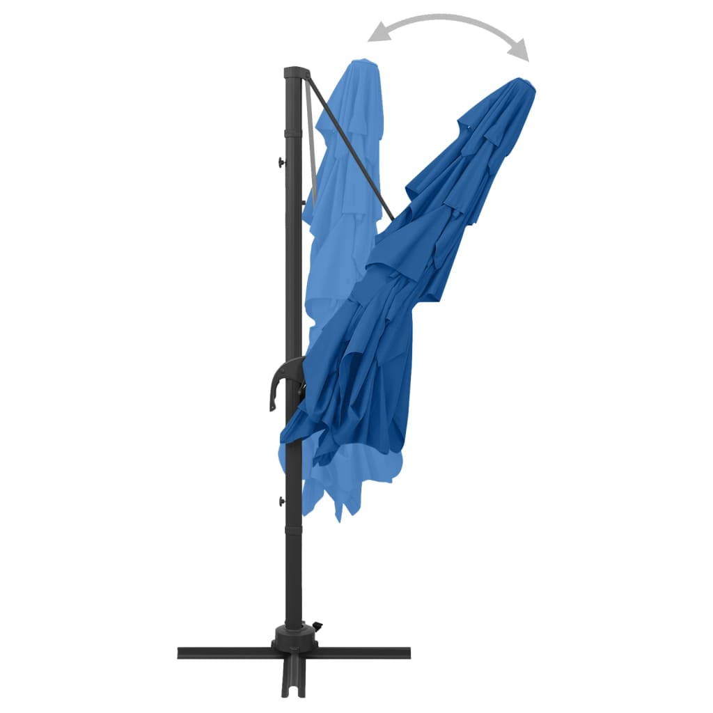 vidaXL Garden Parasol | Azure Blue | Polyester | 250x250 cm