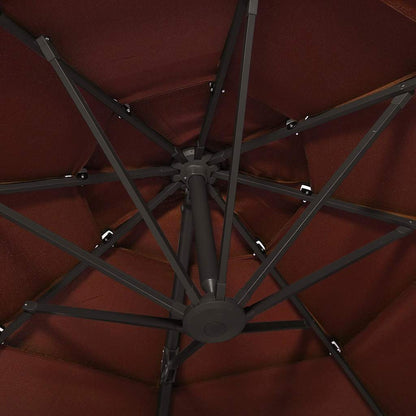 vidaXL Garden Parasol | Terracotta | Polyester, Powder-Coated Aluminium | Large