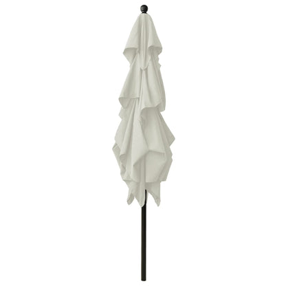 vidaXL Parasol | Sand | Polyester | 2.5 m x 2.5 m | UV-resistant materials