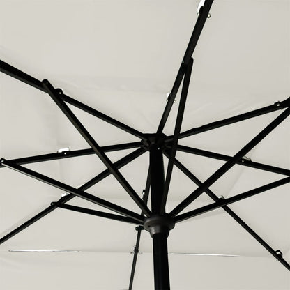 vidaXL Parasol | Sand | Polyester | 2.5 m x 2.5 m | UV-resistant materials