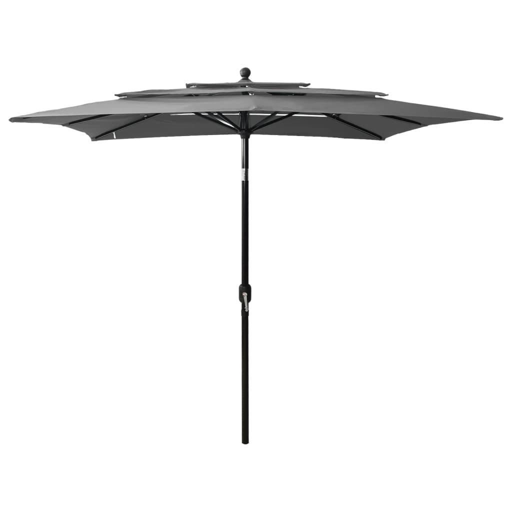 vidaXL Parasol | Anthracite | UV protective polyester | 2.5m x 2.5m