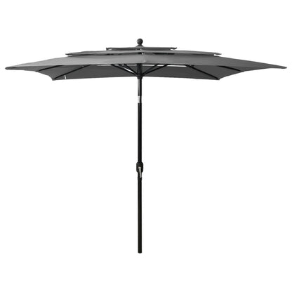 vidaXL Parasol | Anthracite | UV protective polyester | 2.5m x 2.5m