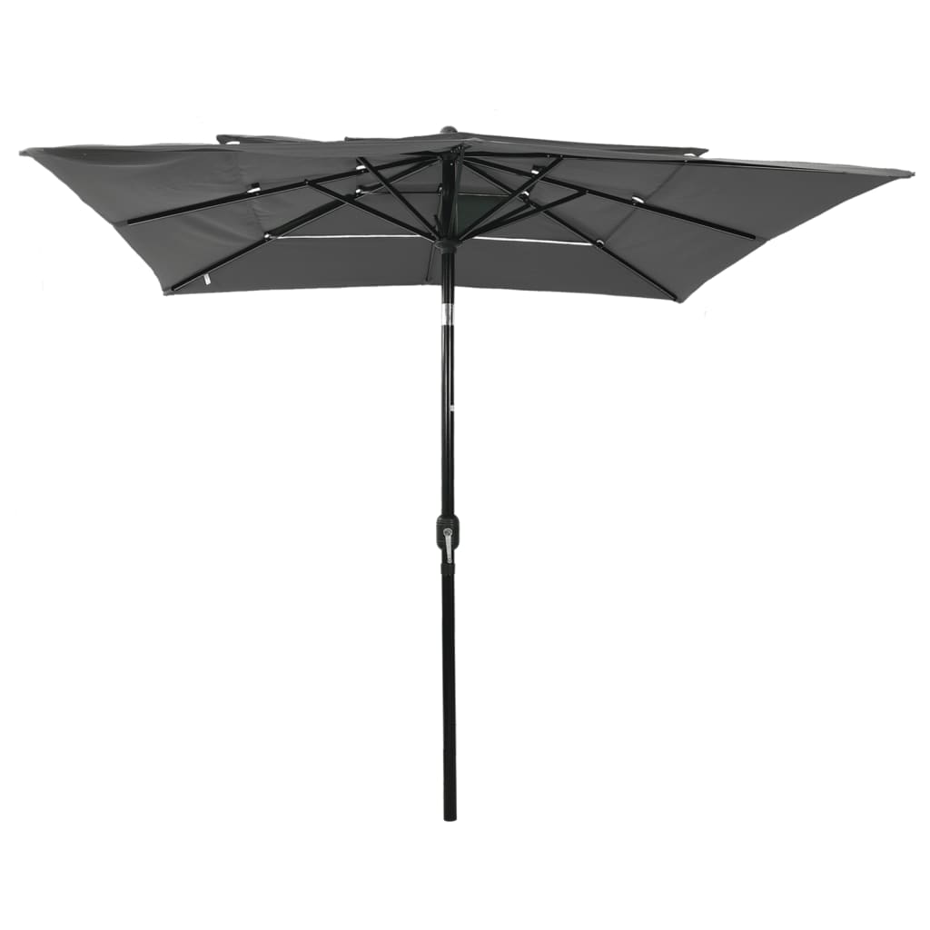 vidaXL Parasol | Anthracite | UV protective polyester | 2.5m x 2.5m
