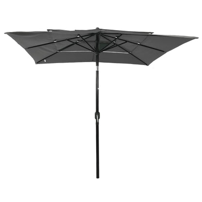 vidaXL Parasol | Anthracite | UV protective polyester | 2.5m x 2.5m