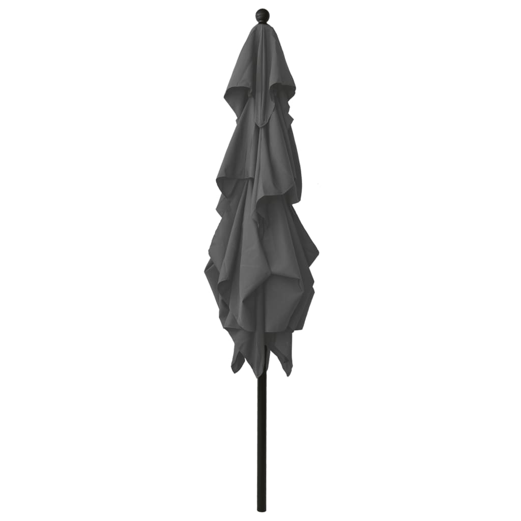 vidaXL Parasol | Anthracite | UV protective polyester | 2.5m x 2.5m