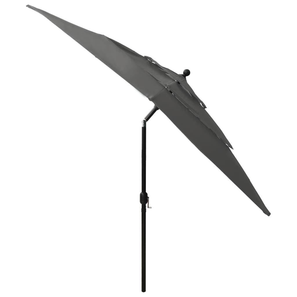 vidaXL Parasol | Anthracite | UV protective polyester | 2.5m x 2.5m