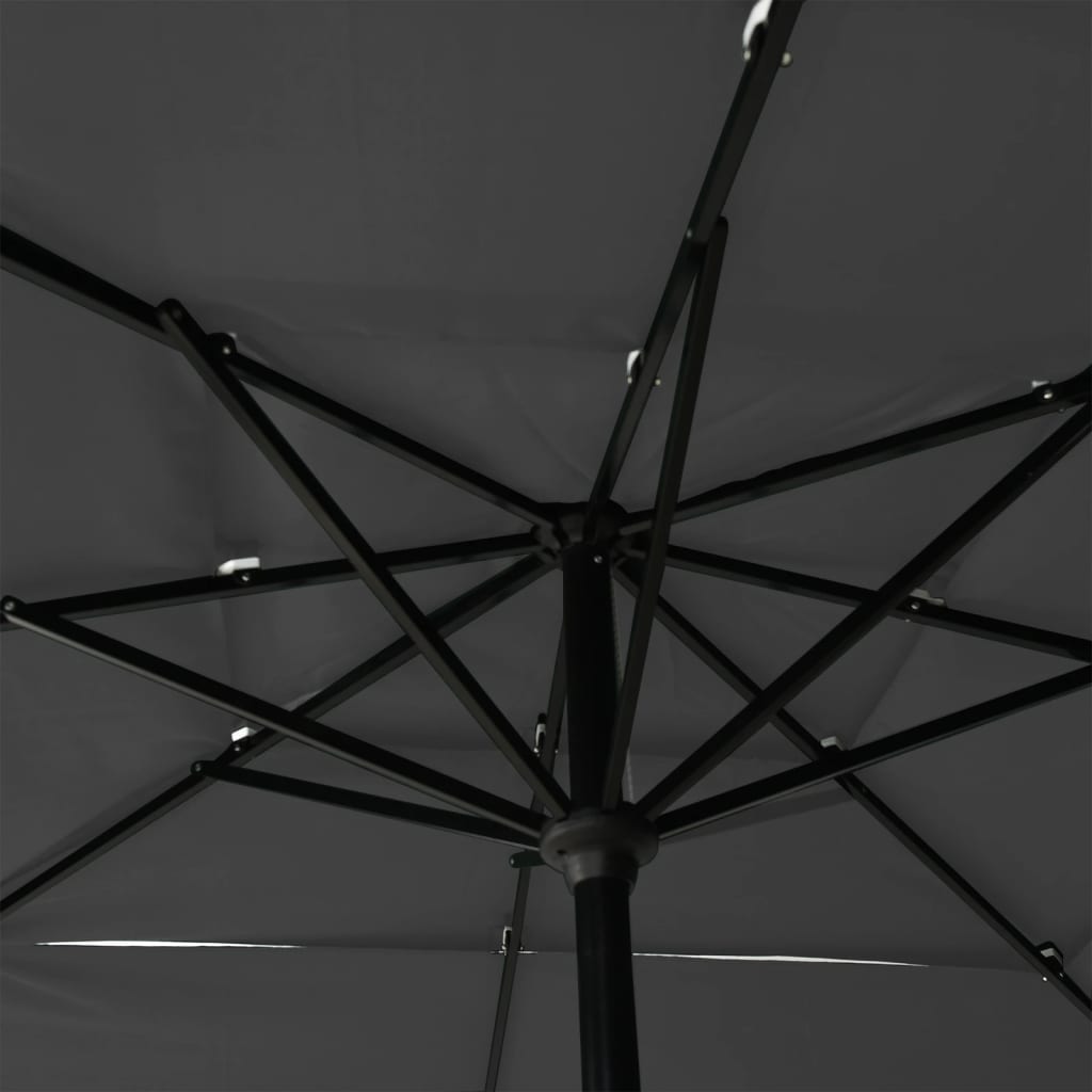 vidaXL Parasol | Anthracite | UV protective polyester | 2.5m x 2.5m