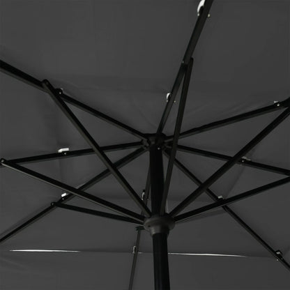 vidaXL Parasol | Anthracite | UV protective polyester | 2.5m x 2.5m