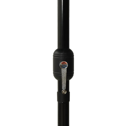 vidaXL 3-Tier Garden Parasol with Aluminium Pole Black 2.5x2.5 m