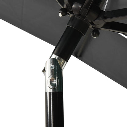 vidaXL Parasol | Anthracite | Polyester | 2x2 m | Foldable | Garden Parasol