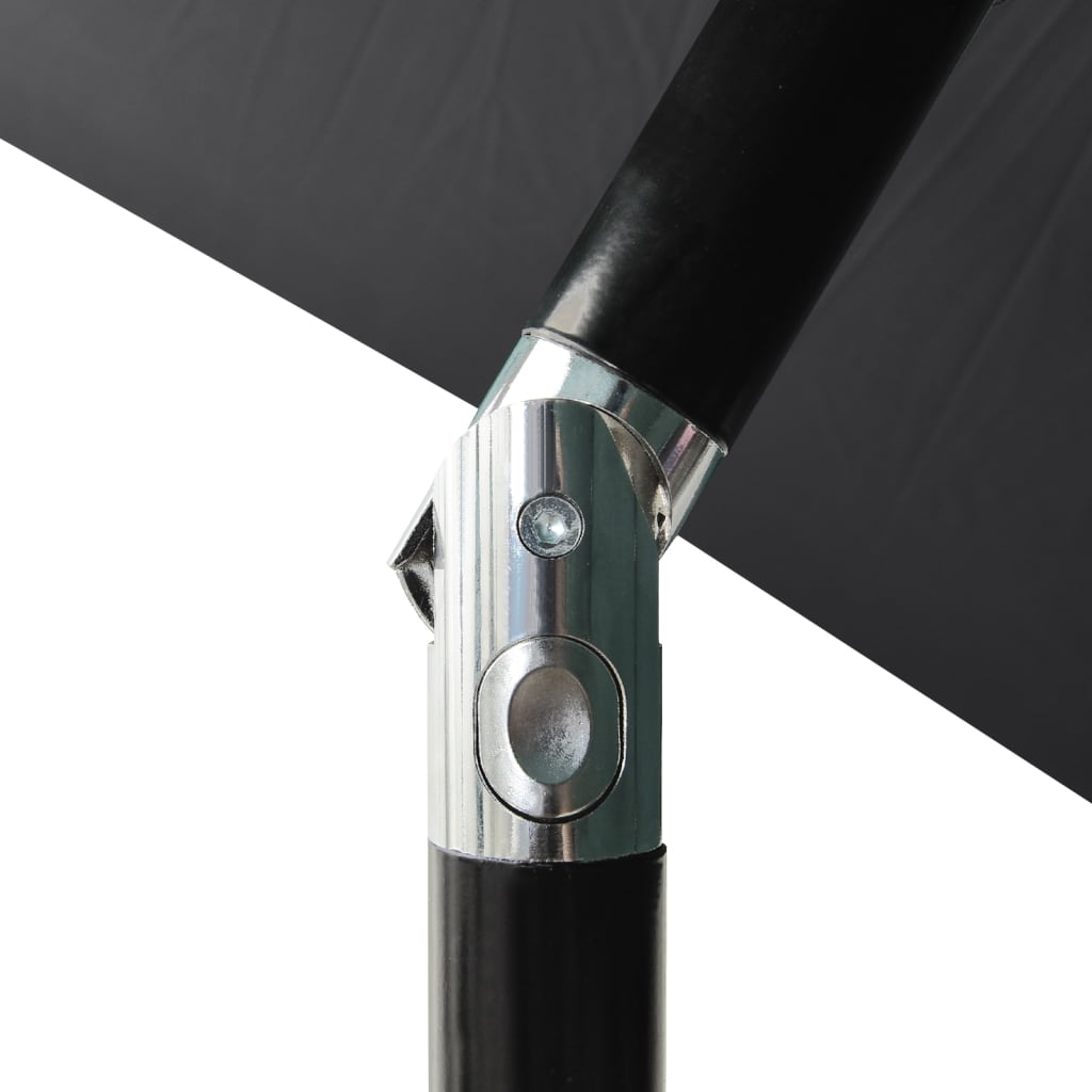 vidaXL 3-Tier Garden Parasol with Aluminium Pole Anthracite 2 m