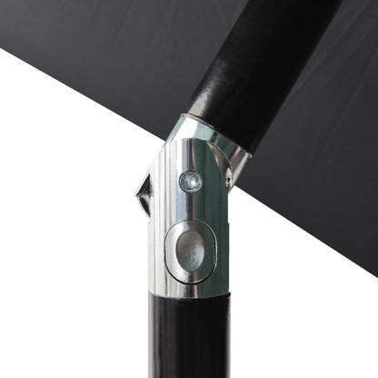 vidaXL 3-Tier Garden Parasol with Aluminium Pole Anthracite 2 m