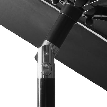 vidaXL 3-Tier Garden Parasol with Aluminium Pole Anthracite 3 m