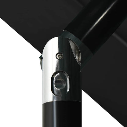 vidaXL 3-Tier Garden Parasol with Aluminium Pole Black 3.5 m