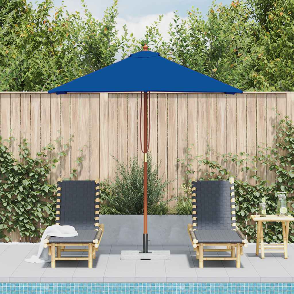 vidaXL Garden Parasol | Blue | Fabric | 150x200 cm | Collapsible