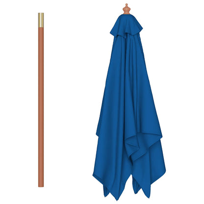 vidaXL Garden Parasol | Blue | Fabric | 150x200 cm | Collapsible