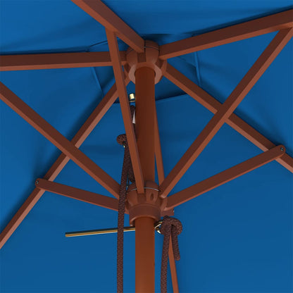 vidaXL Garden Parasol | Blue | Fabric | 150x200 cm | Collapsible