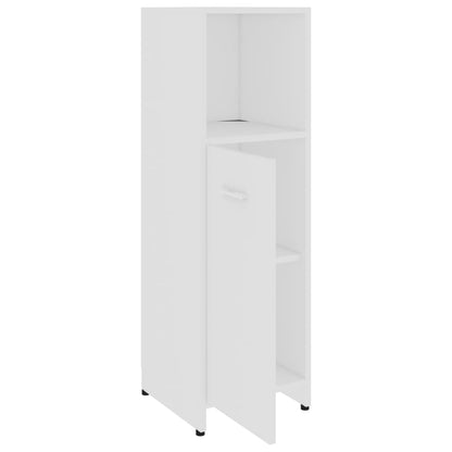 vidaXL 3 Piece Bathroom Furniture Set White Engineered Wood
