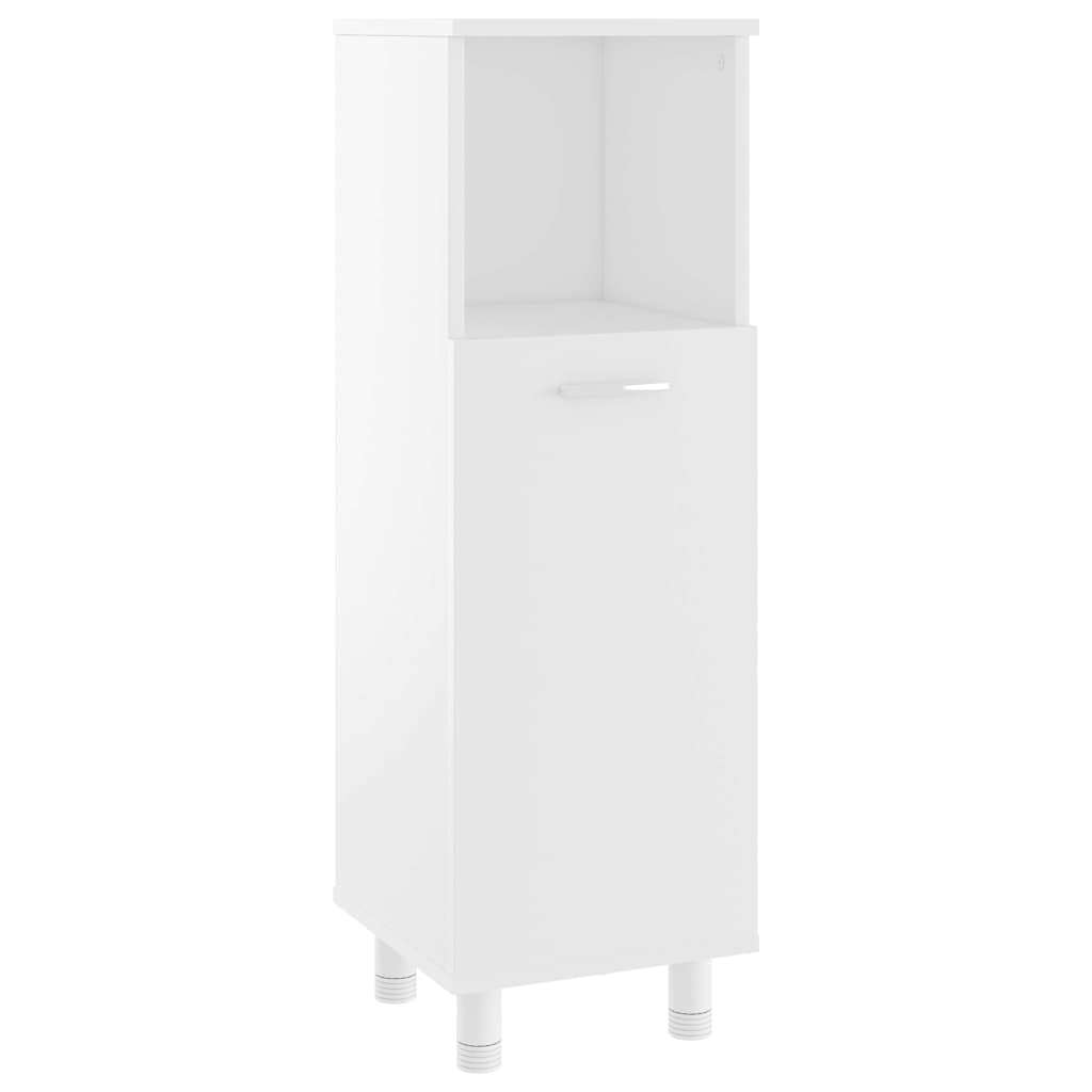 vidaXL 3 Piece Bathroom Furniture Set White Engineered Wood