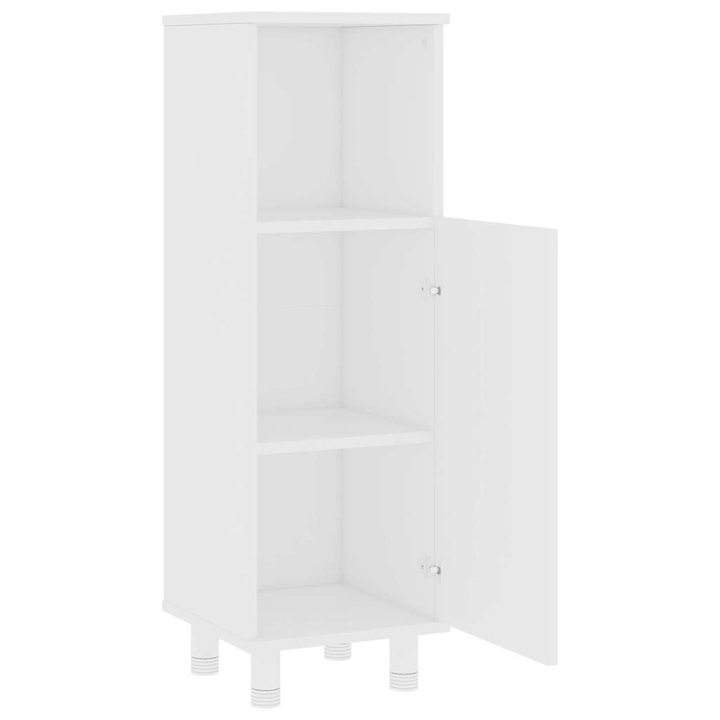 vidaXL 3 Piece Bathroom Furniture Set White Engineered Wood