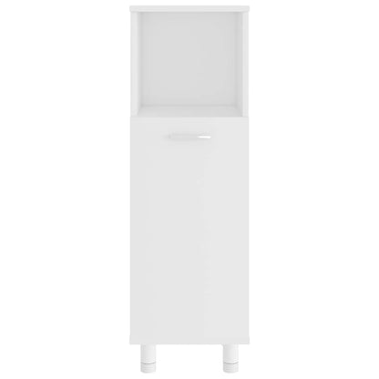 vidaXL 3 Piece Bathroom Furniture Set White Engineered Wood