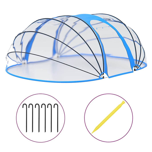 92795 vidaXL Pool Dome Oval 530x410x210 cm