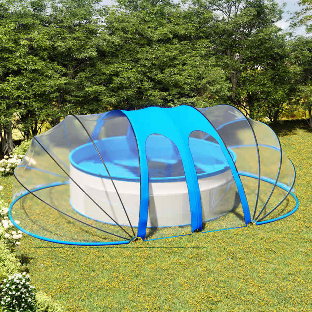 92796 vidaXL Pool Dome Oval 620x410x210 cm