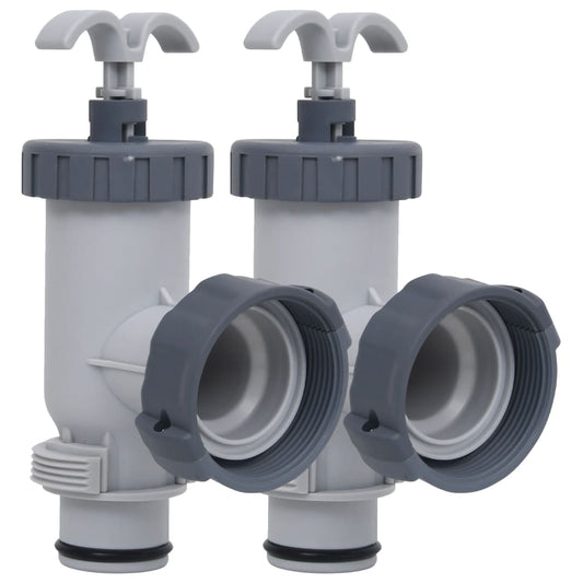 92801 vidaXL Pool Plunger Valves 2 pcs