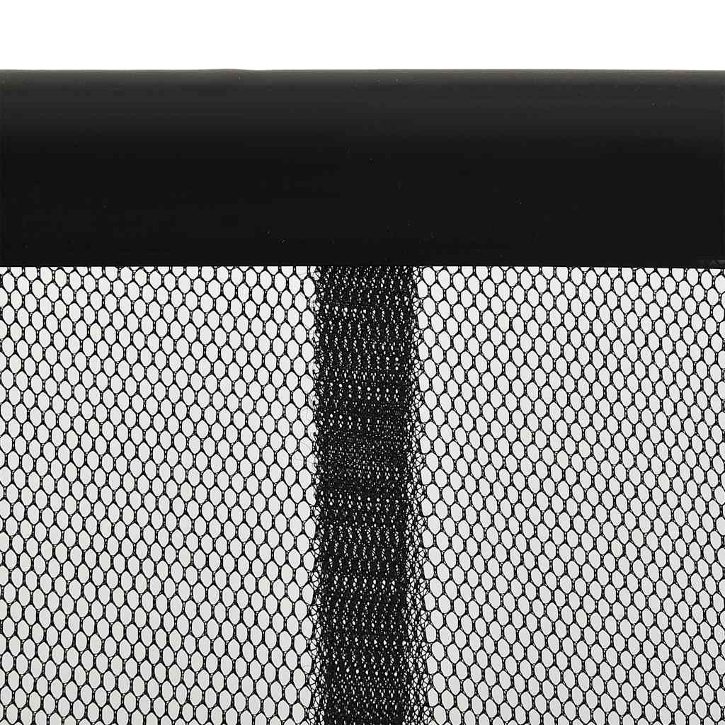 vidaXL Insect Door Screen with Mesh Curtain Black 100x220 cm Polyester