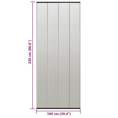 vidaXL Insect Door Screen with Mesh Curtain Black 100x220 cm Polyester