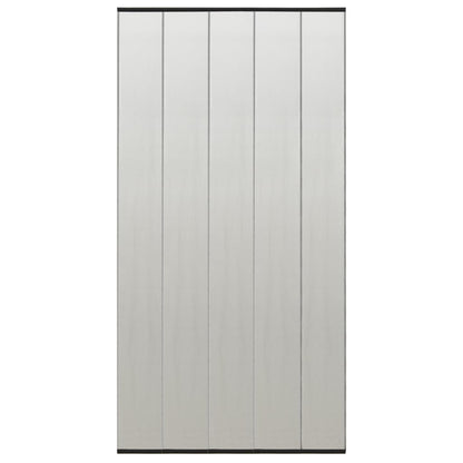 vidaXL Insect Door Screen with 5-Piece Mesh Curtain Black 120x240 cm