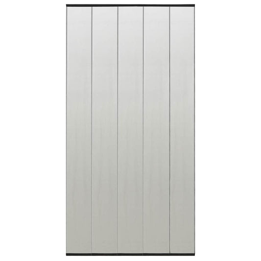148711 vidaXL Insect Door Screen with 5-Piece Mesh Curtain Black 120x240 cm