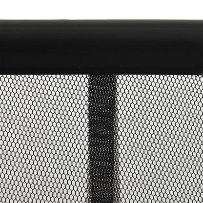 vidaXL Insect Door Screen with 5-Piece Mesh Curtain Black 120x240 cm