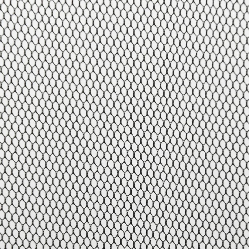 vidaXL Insect Door Screen with 5-Piece Mesh Curtain Black 120x240 cm