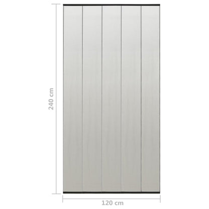 vidaXL Insect Door Screen with 5-Piece Mesh Curtain Black 120x240 cm