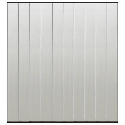 vidaXL Insect Door Screen with 10-Piece Mesh Curtain Black 240x240 cm