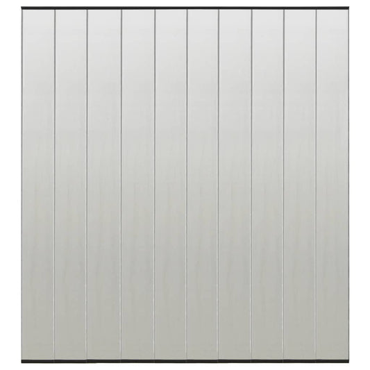 148712 vidaXL Insect Door Screen with 10-Piece Mesh Curtain Black 240x240 cm