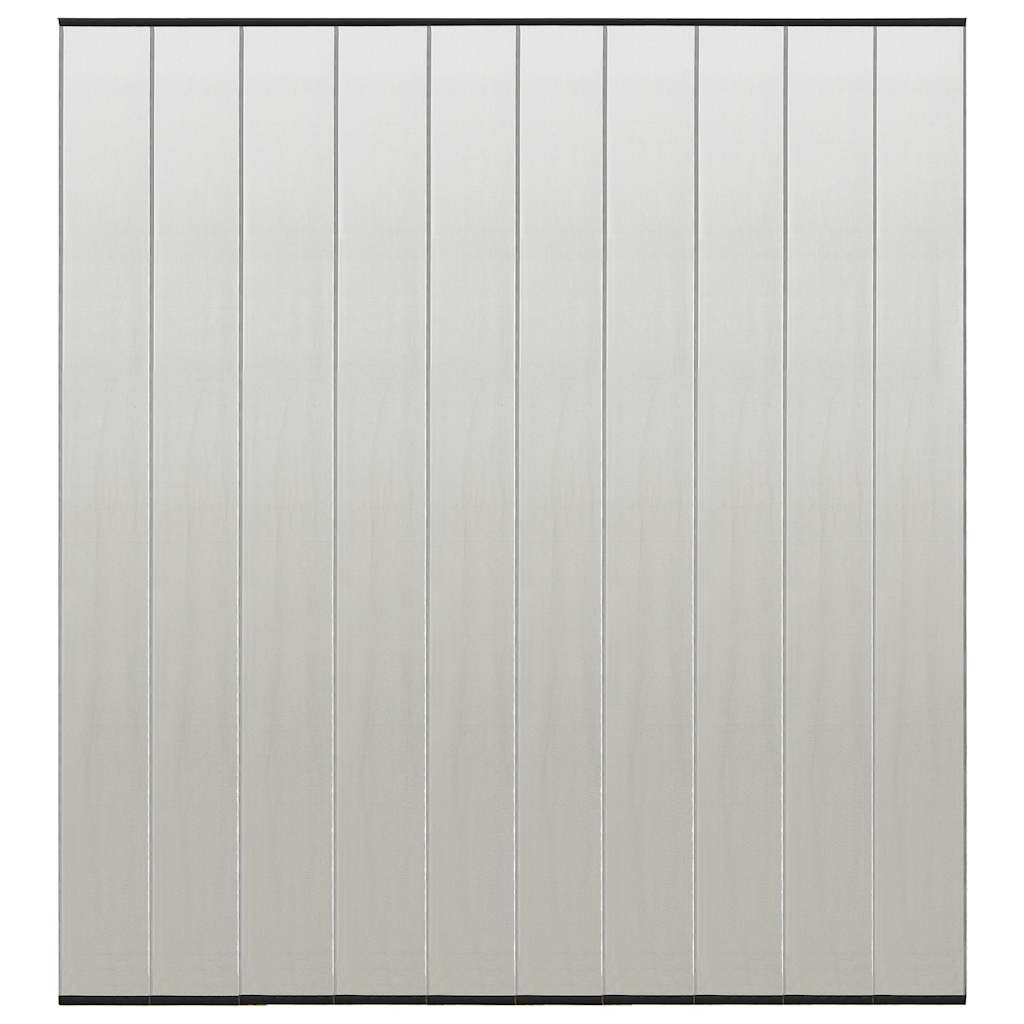 vidaXL Insect Door Screen with 10-Piece Mesh Curtain Black 240x240 cm