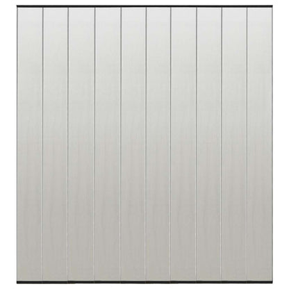 vidaXL Insect Door Screen with 10-Piece Mesh Curtain Black 240x240 cm